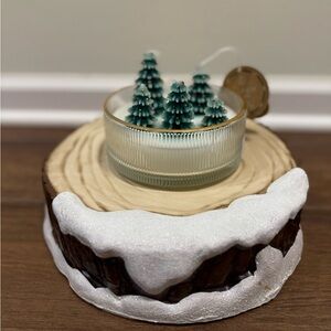 NWT VIRAL Aspen Winter Forest Christmas Holiday Scented Green Tree Balls Candle